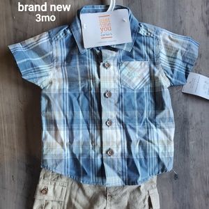 Carters Shirt and Shorts Set